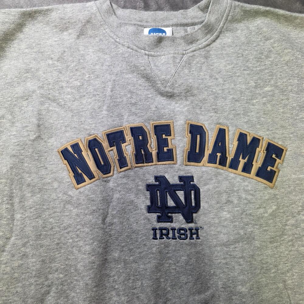 Notre Dame Fighting Irish Sweatshirt Mens XL Gray NCAA Football VF Imagewear